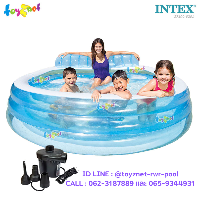 Intex Animal Trails Play Tent 2.24x2.16x0.76 m. no.57190 + Electric Air Pump