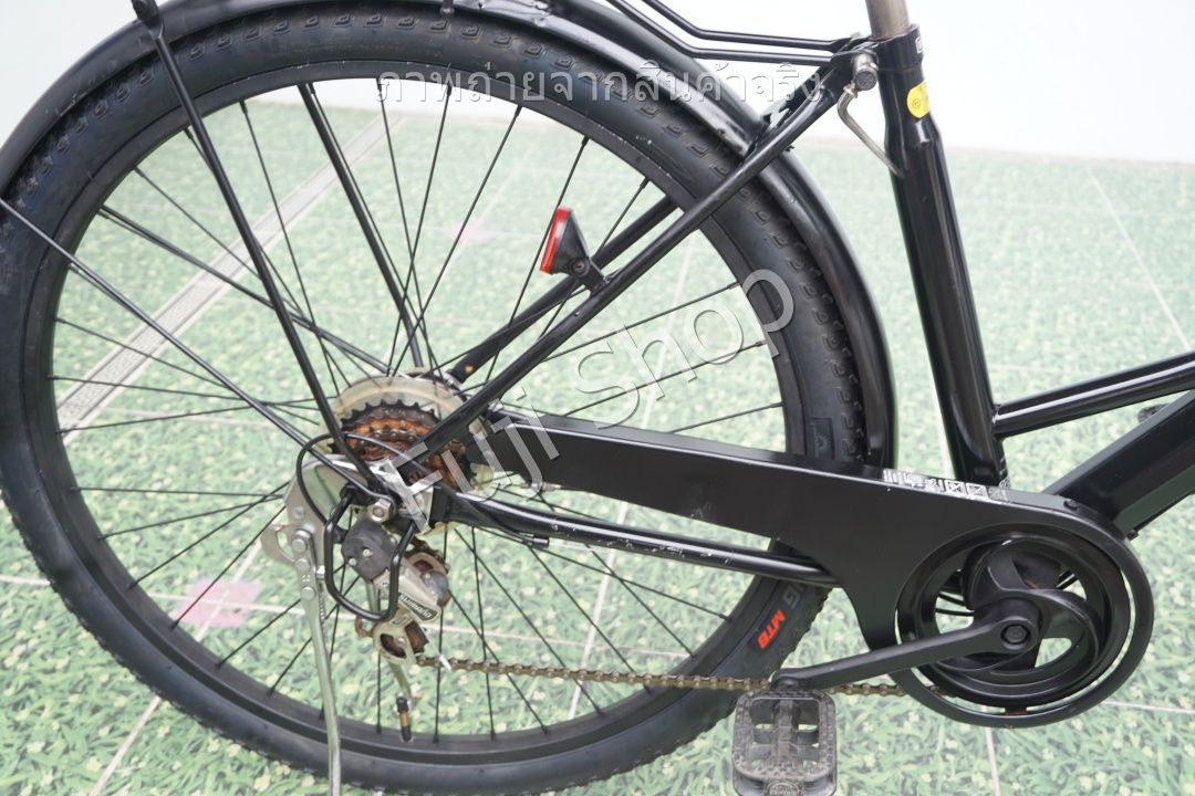 จักรยานแม่บ้านล้อโต ญี่ปุ่น - ล้อ 27.5x1.95 - เกียร์ 6 สปีด - ไฟหน้าอัตโนมัติ - Neosage - สีดำ [จักรยานมือสอง]