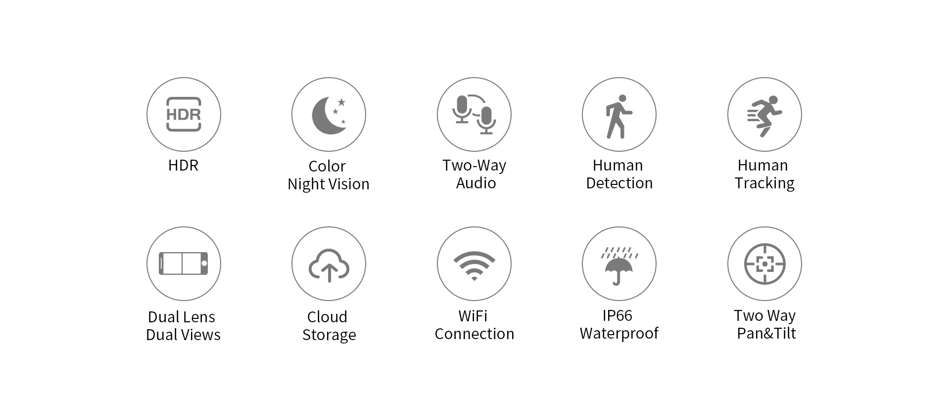 Vstarcam CS621DR กล้องวงจรปิดระบบ IP WIFI 2 MP กล้องเลนส์คู่ Color Night Vision มีไมค์และลำโพงในตัว ติดตั้งภายนอกได้ BY BILLIONAIRE SECURETECH CS621DR