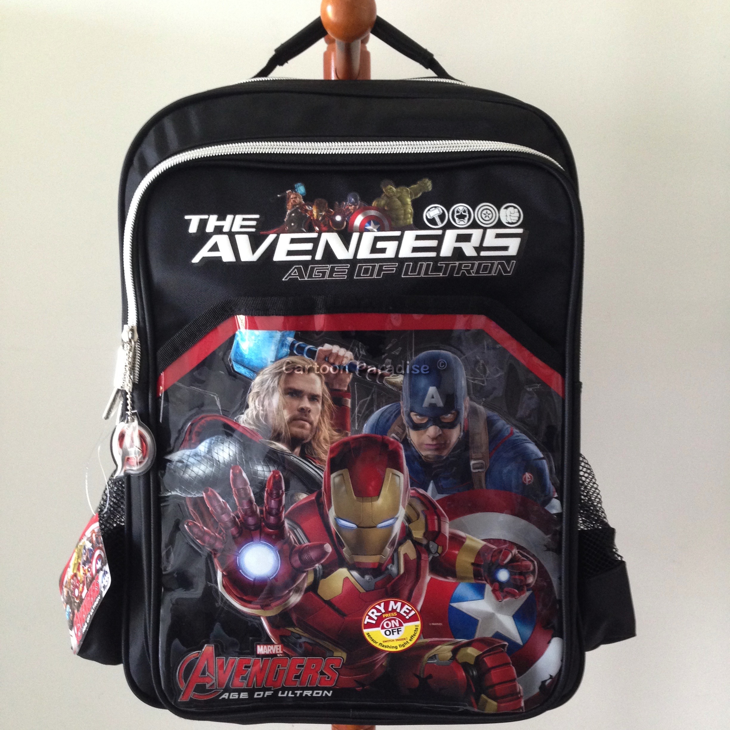 กระเป๋าเป้ 16 นิ้ว มาเวล อเวนเจอร์ส เอจ ออฟ อัลตรอน MARVEL Avengers Age of Ultron กระเป๋าสะพาย กระเป๋านักเรียน กระเป๋าเด็ก สำเนา สำเนา