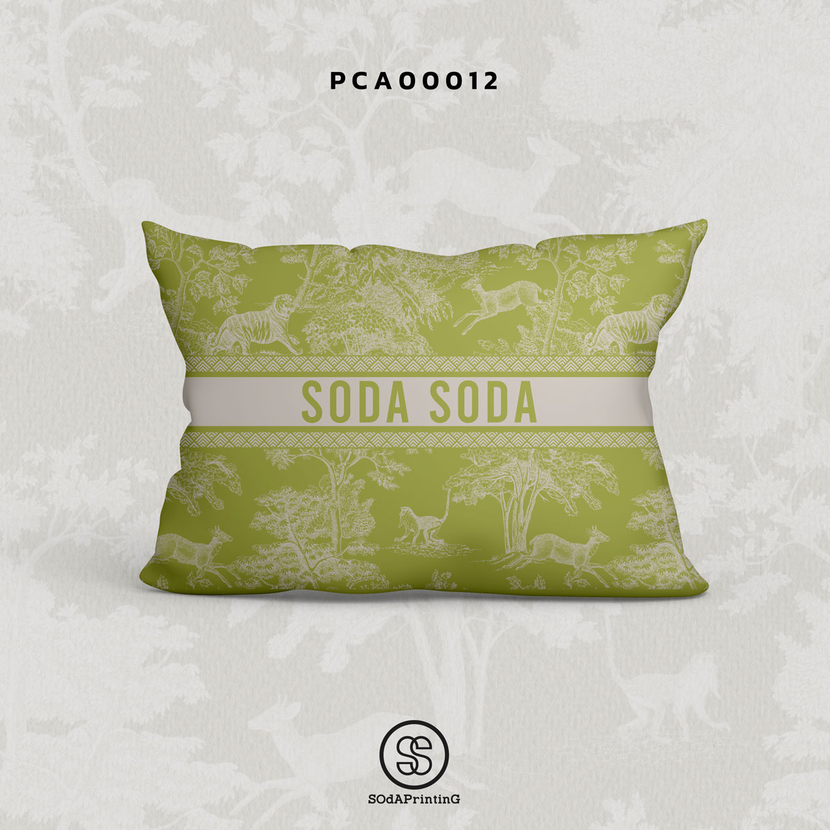PILLOW CASE FOREST (Green) PCA00012