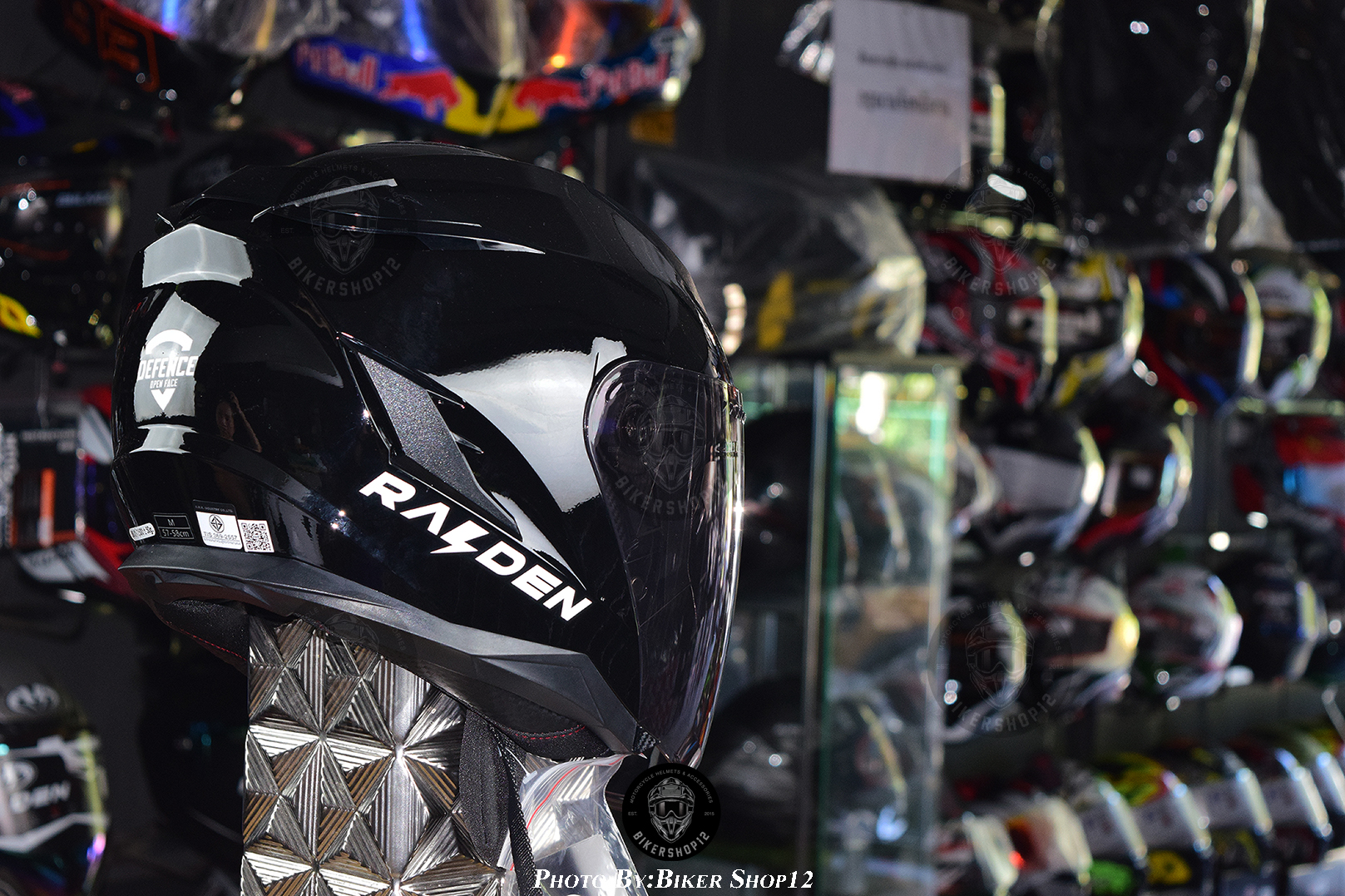 หมวกกันน็อค RAIDEN รุ่น DEFENCE OPEN FACE สีพื้น