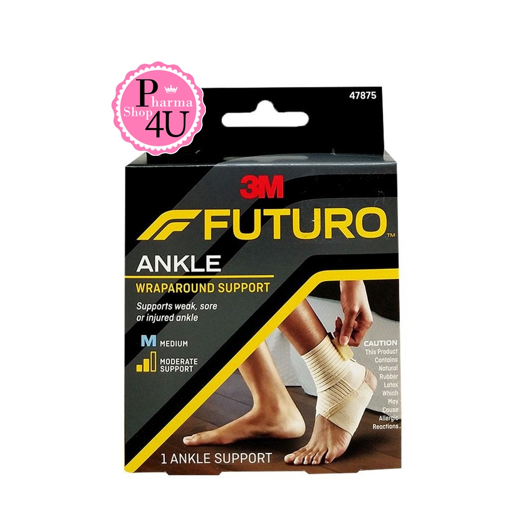 FUTURO Ankle Support (Size M) ฟูทูโร่ อุปกรณ์พยุงข้อเท้า (เเบบพัน) 1กล่อง/1ชิ้น