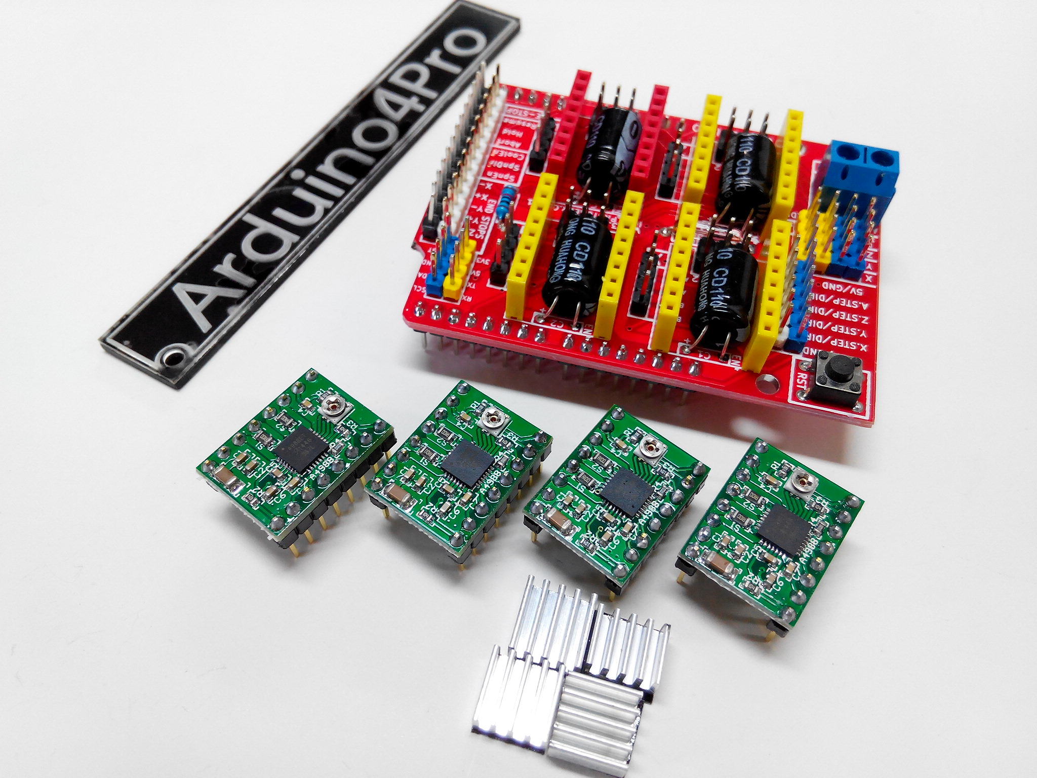3D Printer Control shield v3 + 4ชิ้น A4988 driver