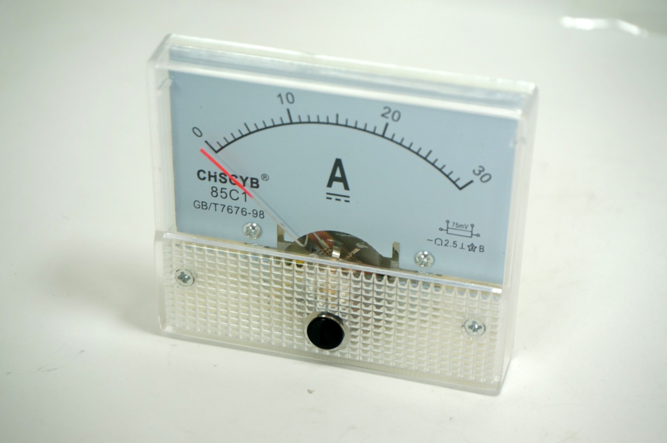 Analog panel ampmeter 30 ADC