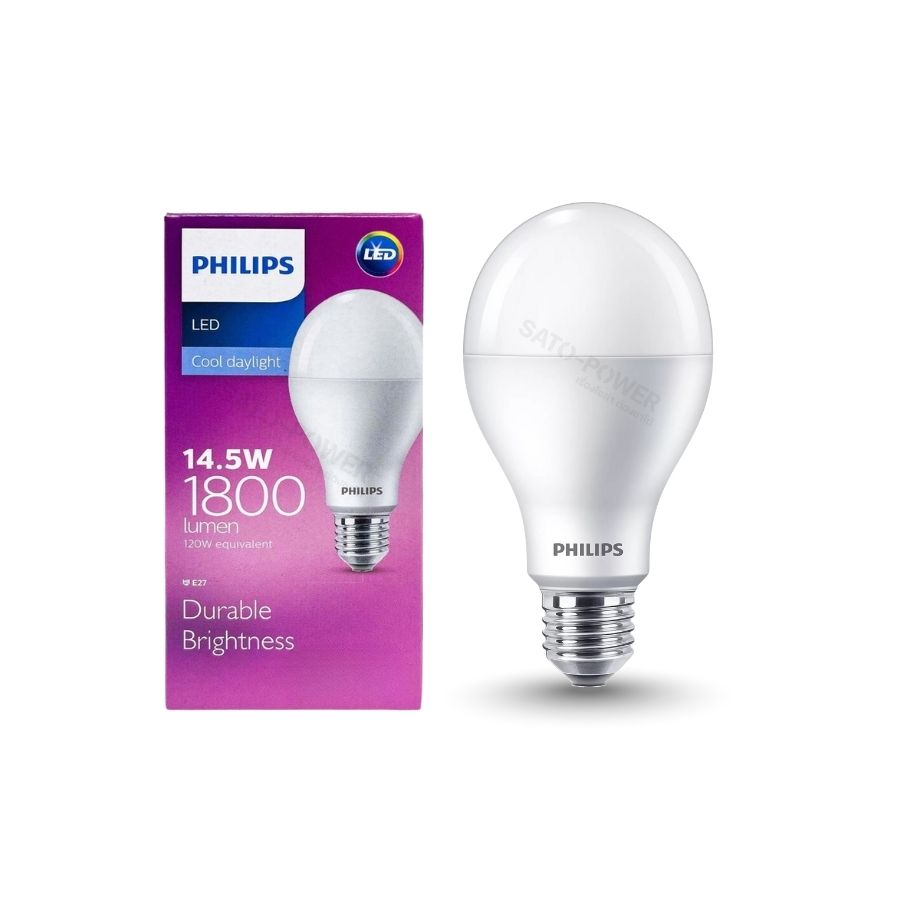 PHILIPS หลอดไฟ LED Bulb A67 14.5-120W ขั้วเกลียวE27 1800lumen แสงขาว