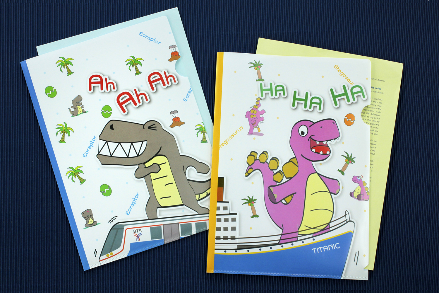 แฟ้มซอง A4 พิมพ์ลายไดโนเสาร์