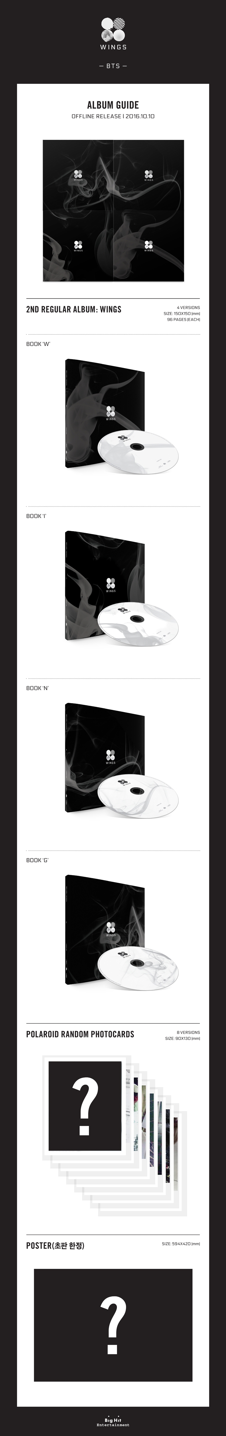 [PRE-ORDER] BTS - 2nd Album "WINGS" (ระบุปกในช่องหมายเหตุ)