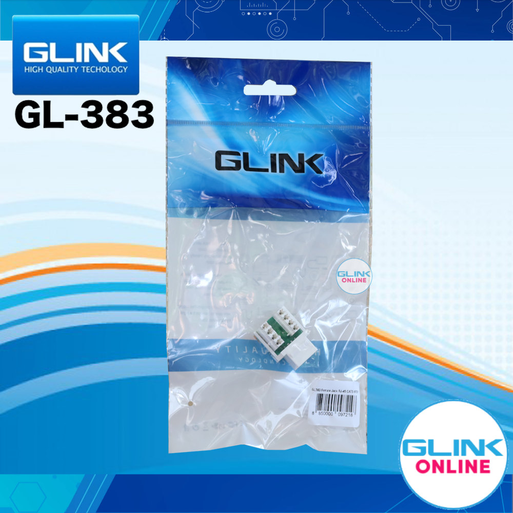 GLINK GL383 : Jack RJ45 สำหรับสาย LAN CAT5 BY BILLIONAIRE SECURETECH GL383