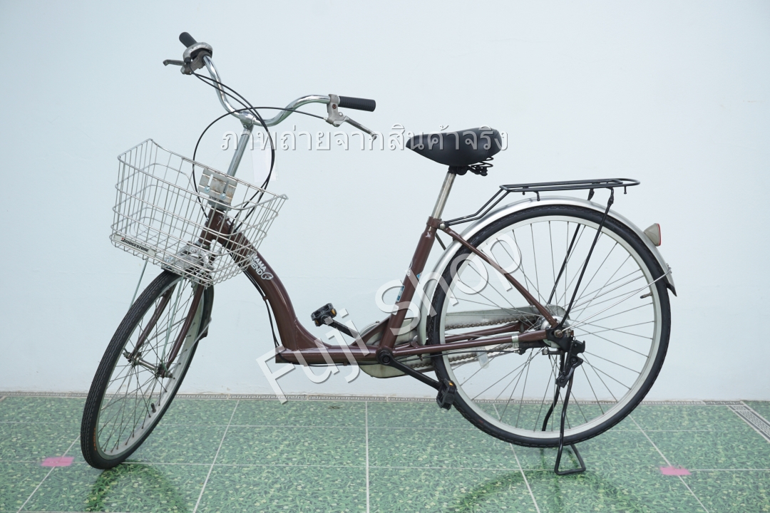 จักรยานแม่บ้านญี่ปุ่น - ล้อ 22 / 26 นิ้ว - มีเกียร์ - สีน้ำตาล [จักรยานมือสอง]