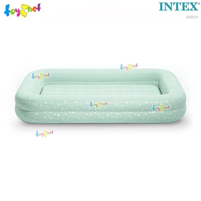 Intex Kidz Travel Airbed Set w/DQI Air Pump 107x168x25 cm beige Color (Pattern Star) no.66810