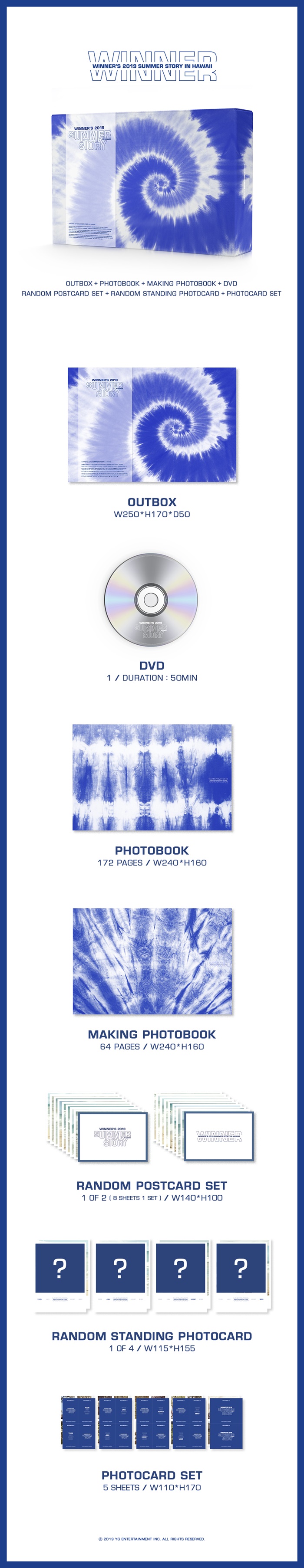 [PRE-ORDER] WINNER - 2019 WINNER'S SUMMER STORY "IN HAWAII"