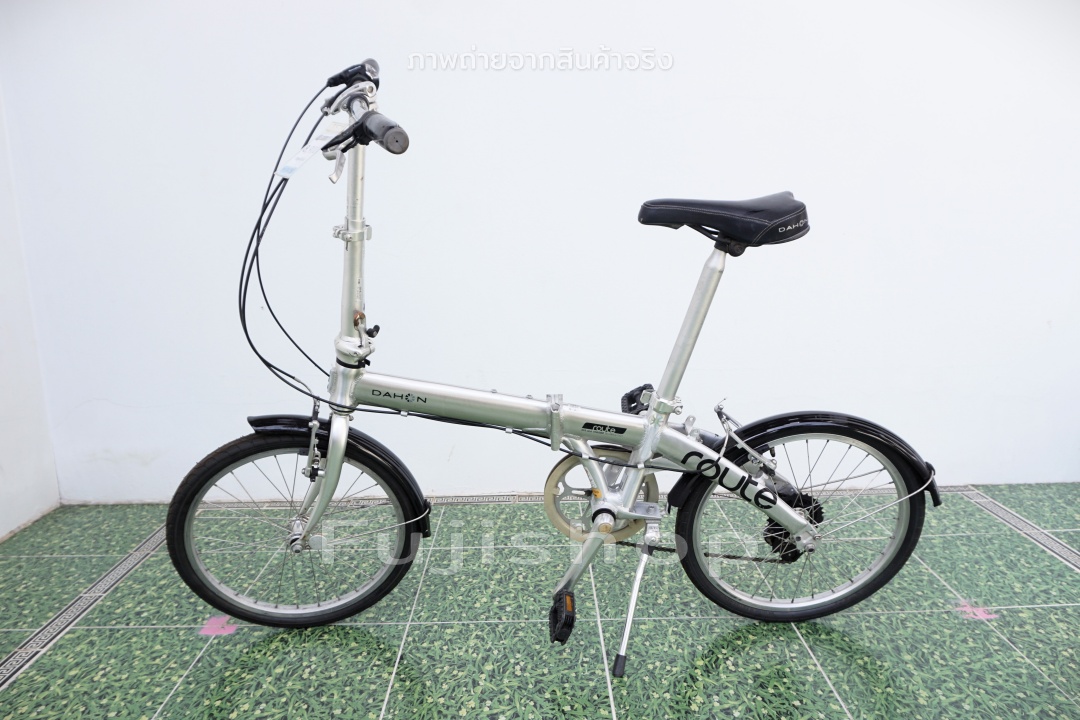 จักรยานพับได้ญี่ปุ่น - ล้อ 20 นิ้ว - เกียร์ 7 สปีด - อลูมิเนียม - Dahon Route - สีเงิน [จักรยานมือสอง]