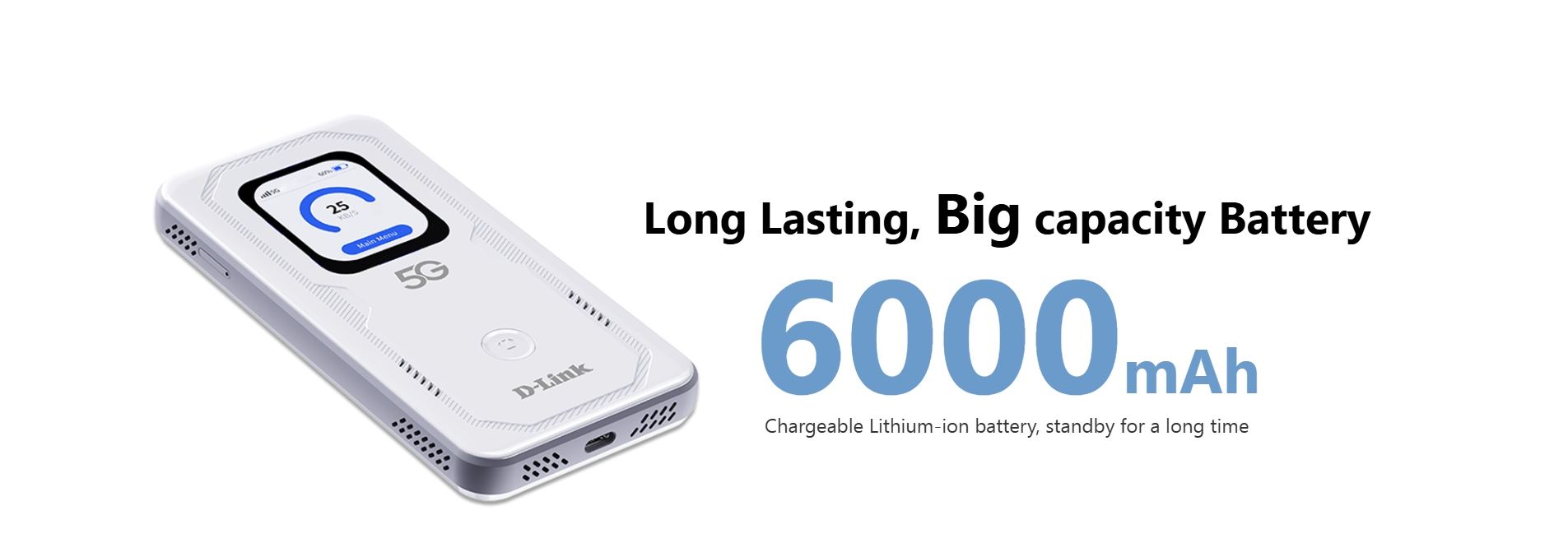 D-LINK DWR-U2100 : 5G Wi-Fi 6 Mobile Hotspot BY BILLIONAIRE SECURETECH DWR-U2100