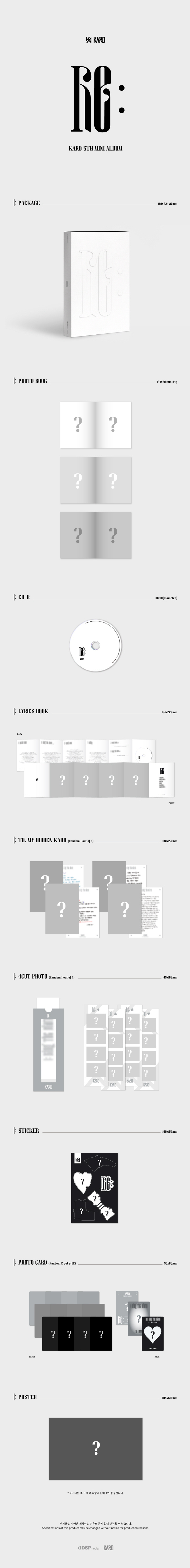 [PRE-ORDER] KARD - 5th Mini Album "Re:"