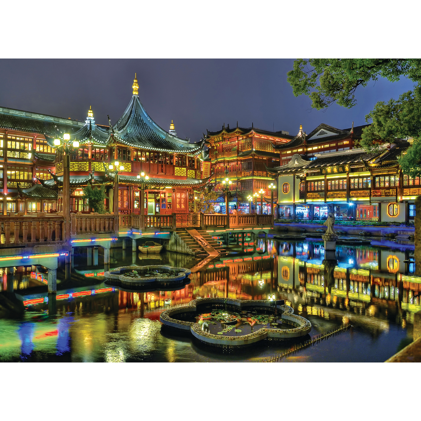 Jigsaw Puzzle ตัวต่อจิ๊กซอว์ 500 ชิ้น T069 Architecture สิ่งก่อสร้าง Yu Garden China รูปสวนอวี้หยวน ประเทศจีน MagicLand6