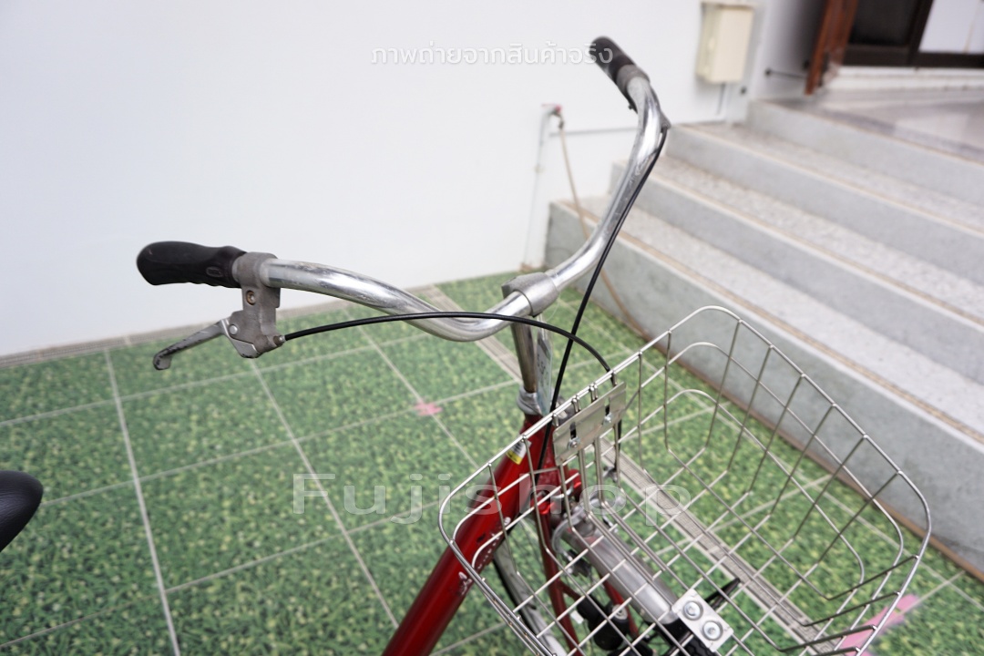 จักรยานแม่บ้านญี่ปุ่น - ล้อ 26 นิ้ว - ไม่มีเกียร์ - อลูมิเนียม - Alouette - สีแดง [จักรยานมือสอง]