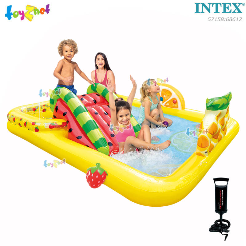 Intex Fun 'N Fruity Play Center 2.44x1.91x0.91 m no.57158 + Double Quick I Air Pump