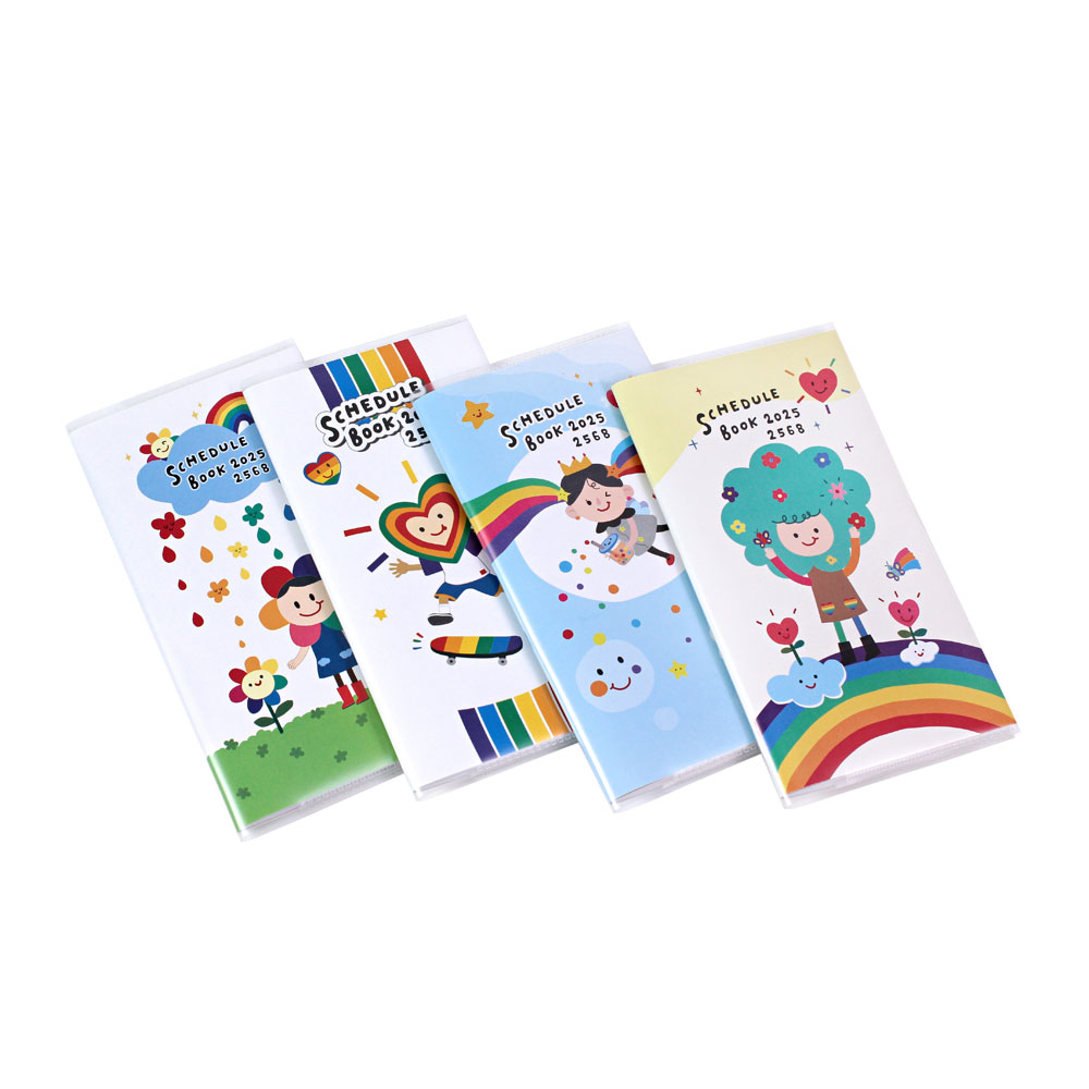 สมุดเขียน Memo 2568 Schedule Book ขนาด 9.5x17.8 ซม. รวมแบบ กลุ่ม2