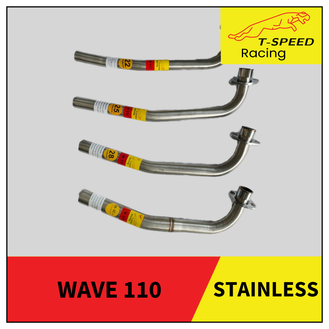 คอท่อ Honda Wave 110 🔩 Stainless steel แท้ เกรด 304 หนา: 1.2 มิลลิเมตร มีขนาดให้เลือก: Size 22 m.m. ราคา 250 บาท Size 25 m.m. ราคา 250 บาท Size 28 m.m. ราคา 300 บาท Size 28-32 m.m. ราคา 500 บาท
