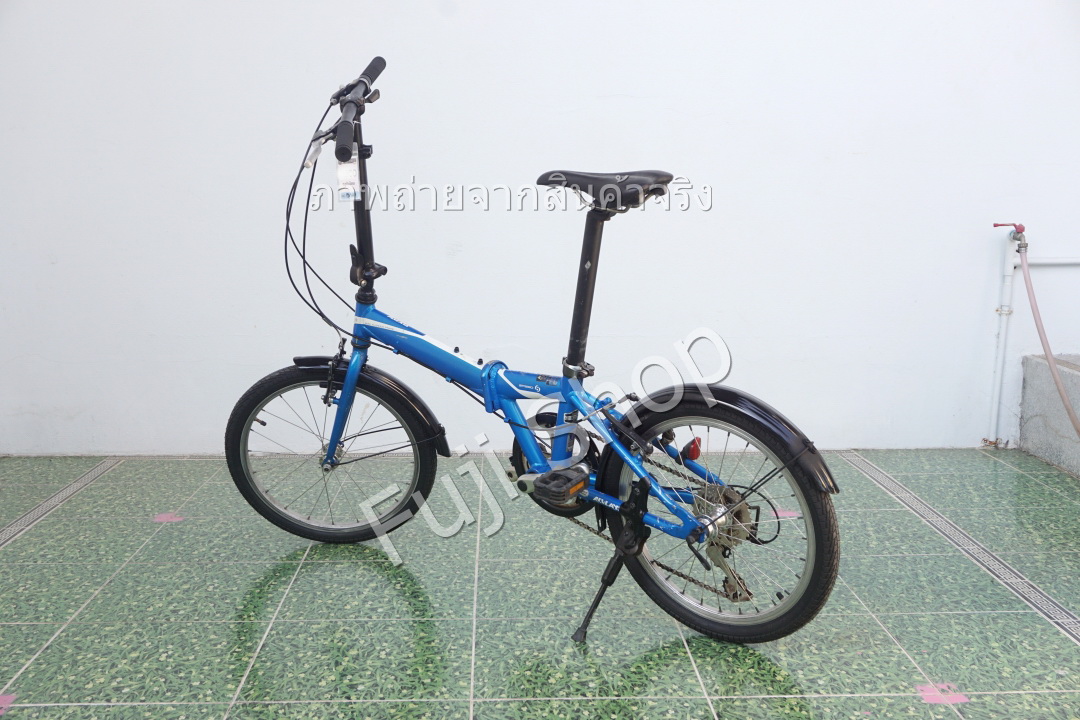 จักรยานพับได้ญี่ปุ่น - ล้อ 20 นิ้ว - มีเกียร์ - อลูมิเนียม - Alvlays - สีฟ้า [จักรยานมือสอง]