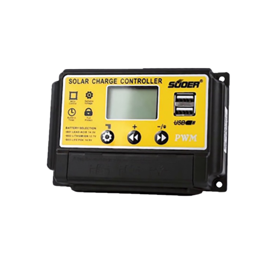 PWM 20A Solar Charge Controller รุ่น ST-S1220 SUOER โซล่าชาร์จเจอร์ อุปกรณ์ควบคุม การชาร์จไฟ จากแผงโซล่าเซลล์ ลงแบตเต...