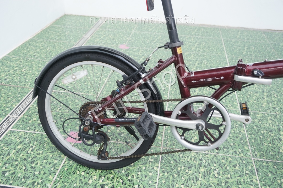 จักรยานพับได้ญี่ปุ่น - ล้อ 20 นิ้ว - มีเกียร์ - อลูมิเนียม - Mini Cooper - สีแดง [จักรยานมือสอง]