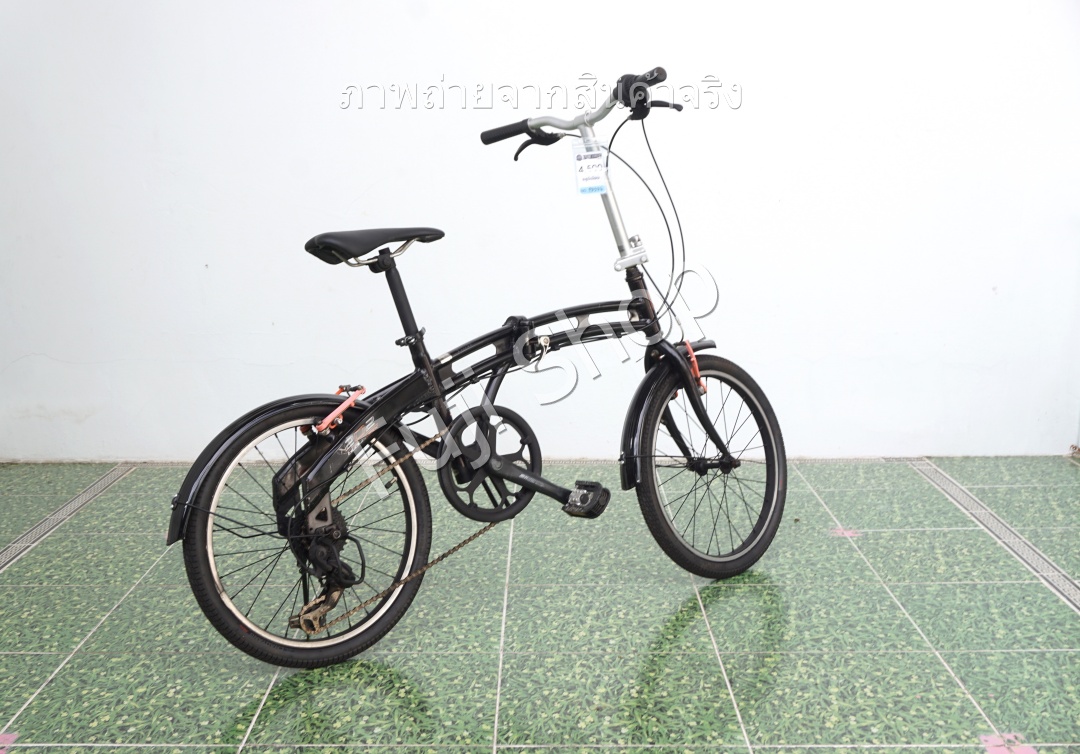 จักรยานพับได้ญี่ปุ่น - ล้อ 20 นิ้ว - มีเกียร์ - อลูมิเนียม - Doppelganger - สีดำ [จักรยานมือสอง]