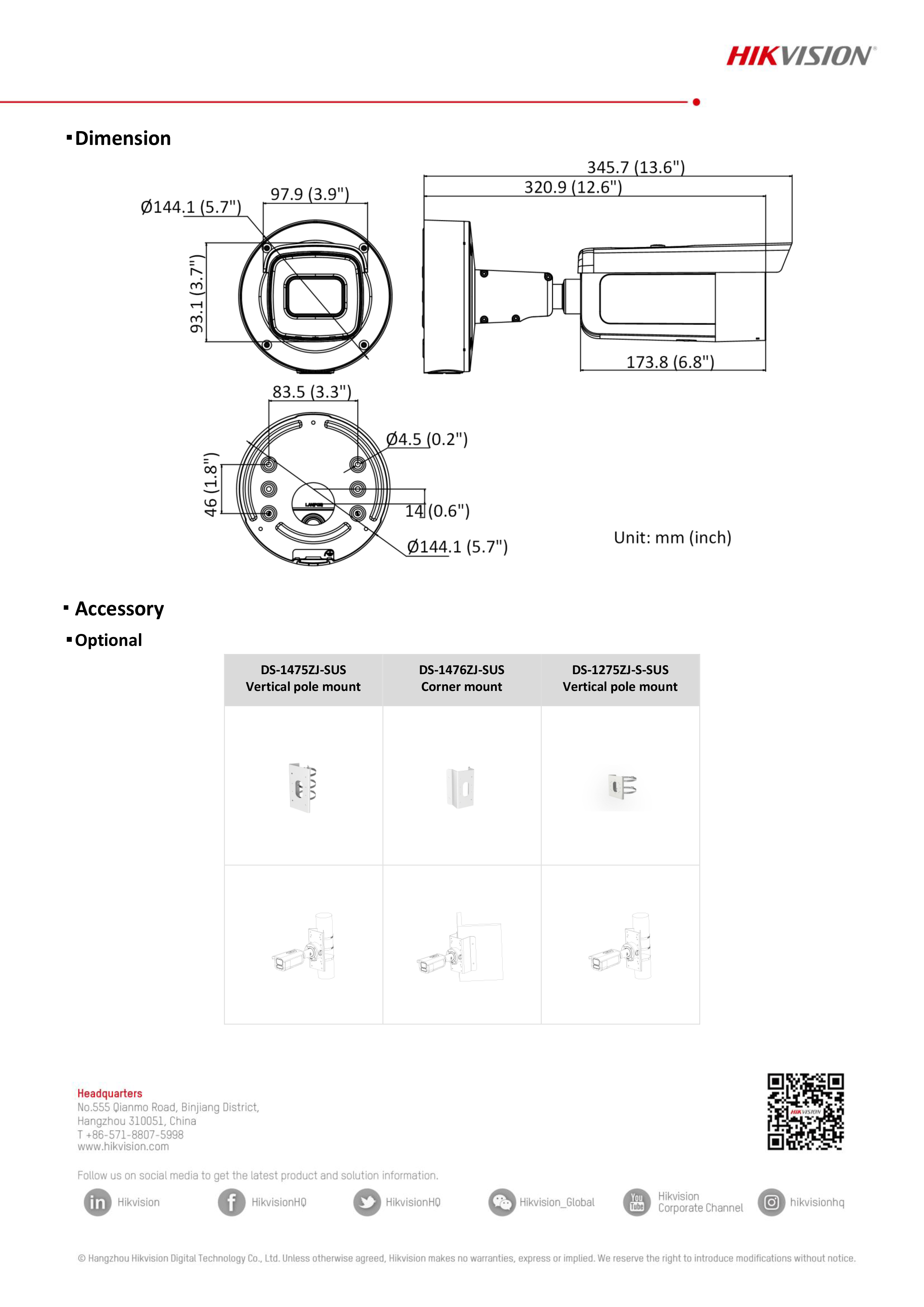 HIKVISION DS-2CD2646G2-IZS (2.8-12 mm.) กล้องวงจรปิดระบบ IP Accusense เลนส์ซูมได้ IR 60 M. BY BILLIONAIRE SECURETECH DS-2CD2646G2-IZS