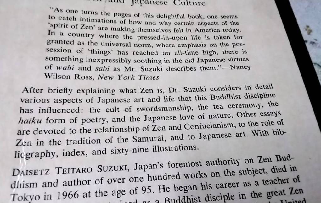 Zen and Japanese Culture