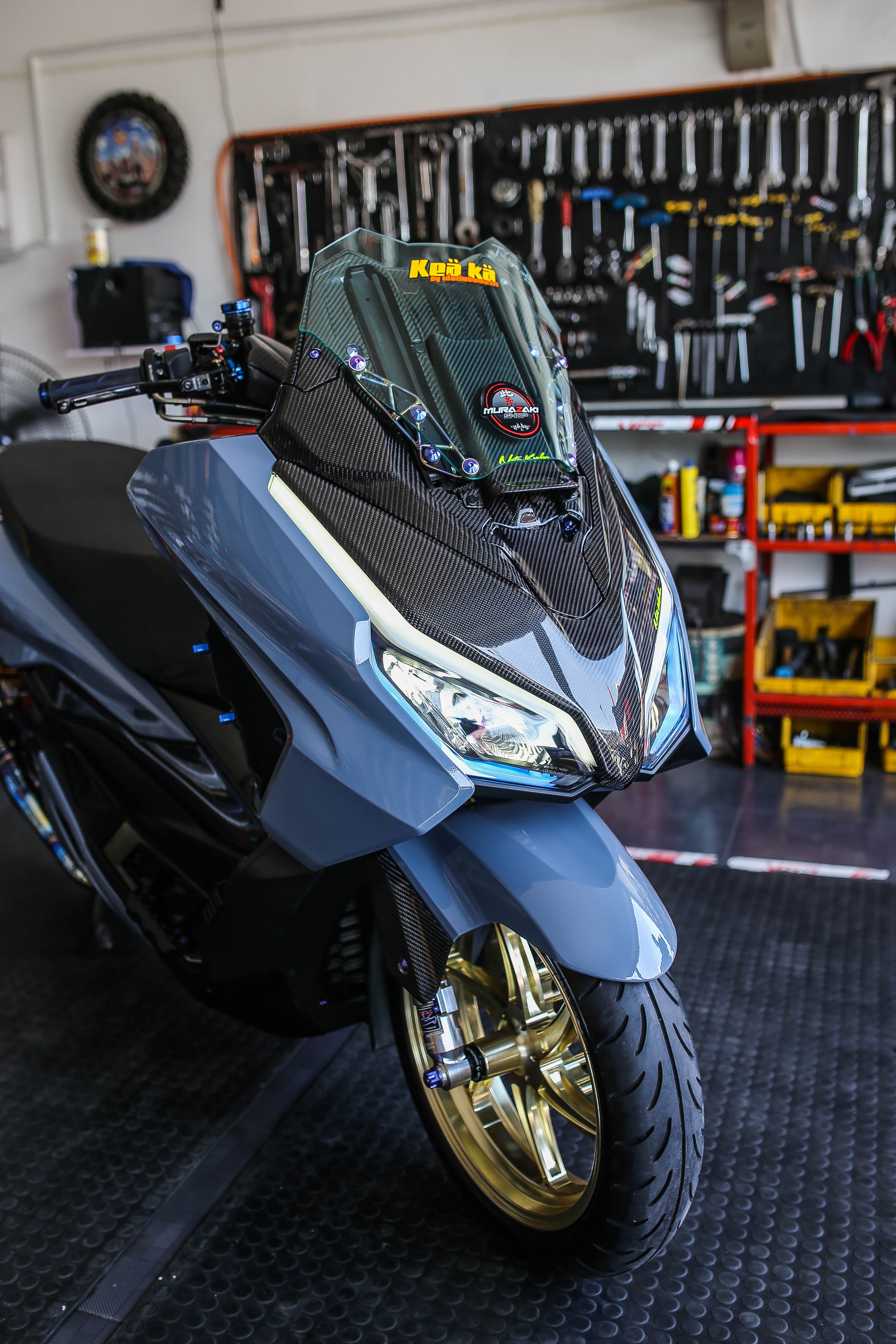 ชุดหน้าซิ่งเครฟล่าแท้ NEW FORZA 350 by NoteKevlar ราคาขาด 8800 สับเดิม 7800