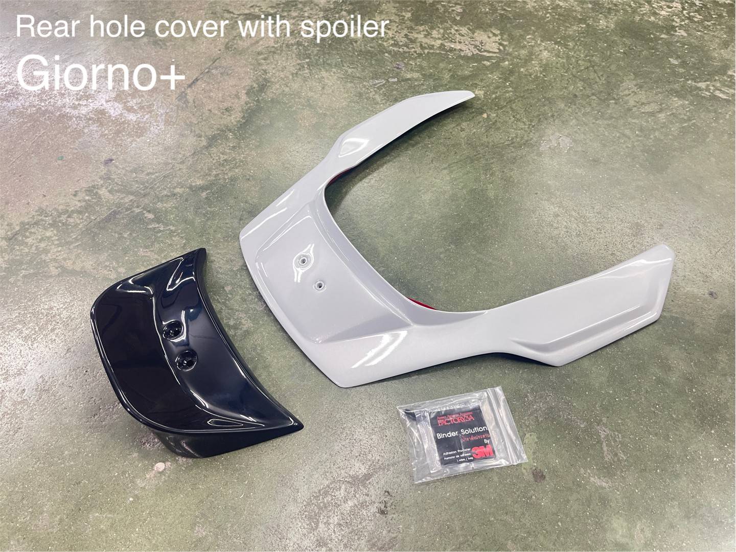 Giorno+ ตัวปิดรูมือจับท้าย (ไม่มีสปอยเลอร์ ) Rear hole cover 1500฿ ชุดตัวปิดรูมือจับท้าย พร้อมสปอยเลอร์ Rear hole cover with spoiler 2100฿