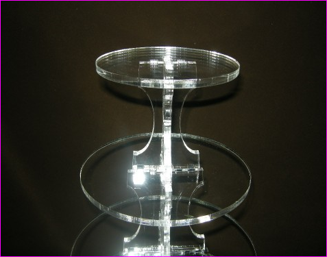 ชั้นวางเค้กอะครีลิคใสแบบชั้นกลม รุ่น 8 ชั้น