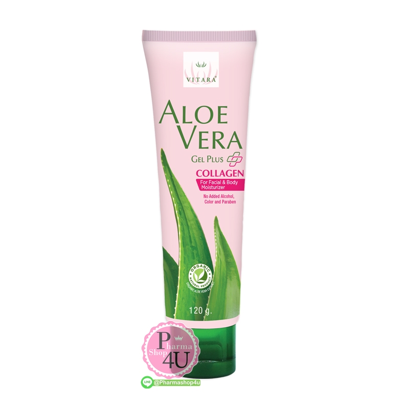 VITARA ALOE VERA GEL PLUS COLLAGEN 120G.