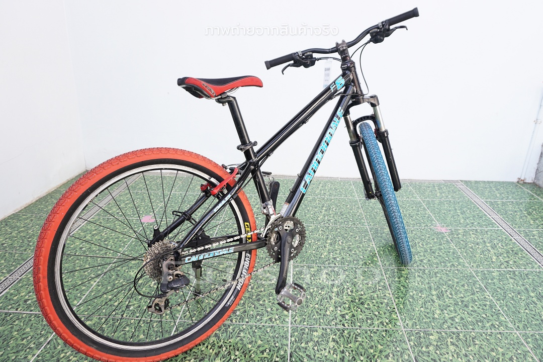จักรยานเสือภูเขาญี่ปุ่น - ล้อ 26 นิ้ว - เกียร์ 3x8 (24 สปีด) - อลูมิเนียม - โช๊คหน้า - Canondale F6 - สีดำ - Size S [จักรยานมือสอง]