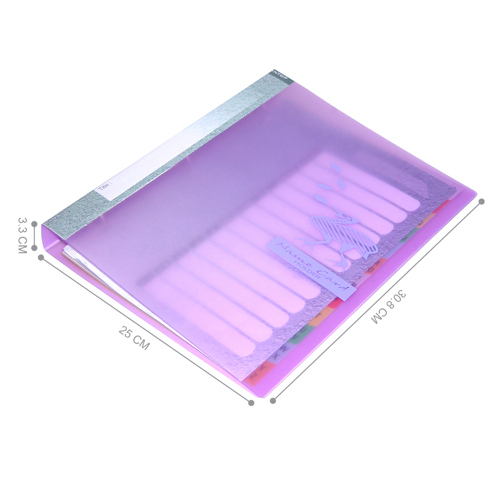 3 Rings Binder Card Book A4 with Card Pockets and Dividers