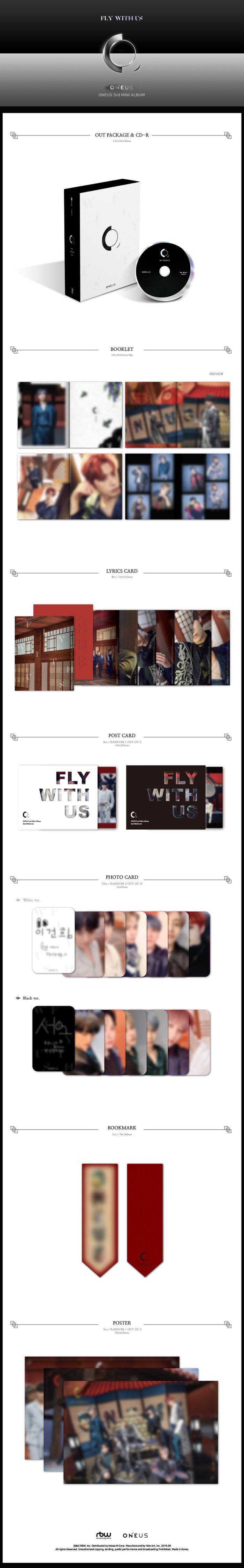 [PRE-ORDER] ONEUS - 3rd Mini Album "FLY WITH US"