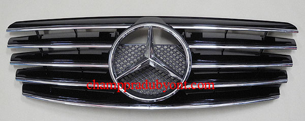 กระจังหน้า BENZ E-CLASS W210 99-02 (E240) ดำ ทรง CL โลโก้ใหญ่