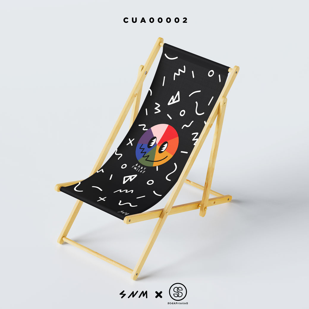 SUN LOUNGER BABY SMILEY (Black) CUA00002