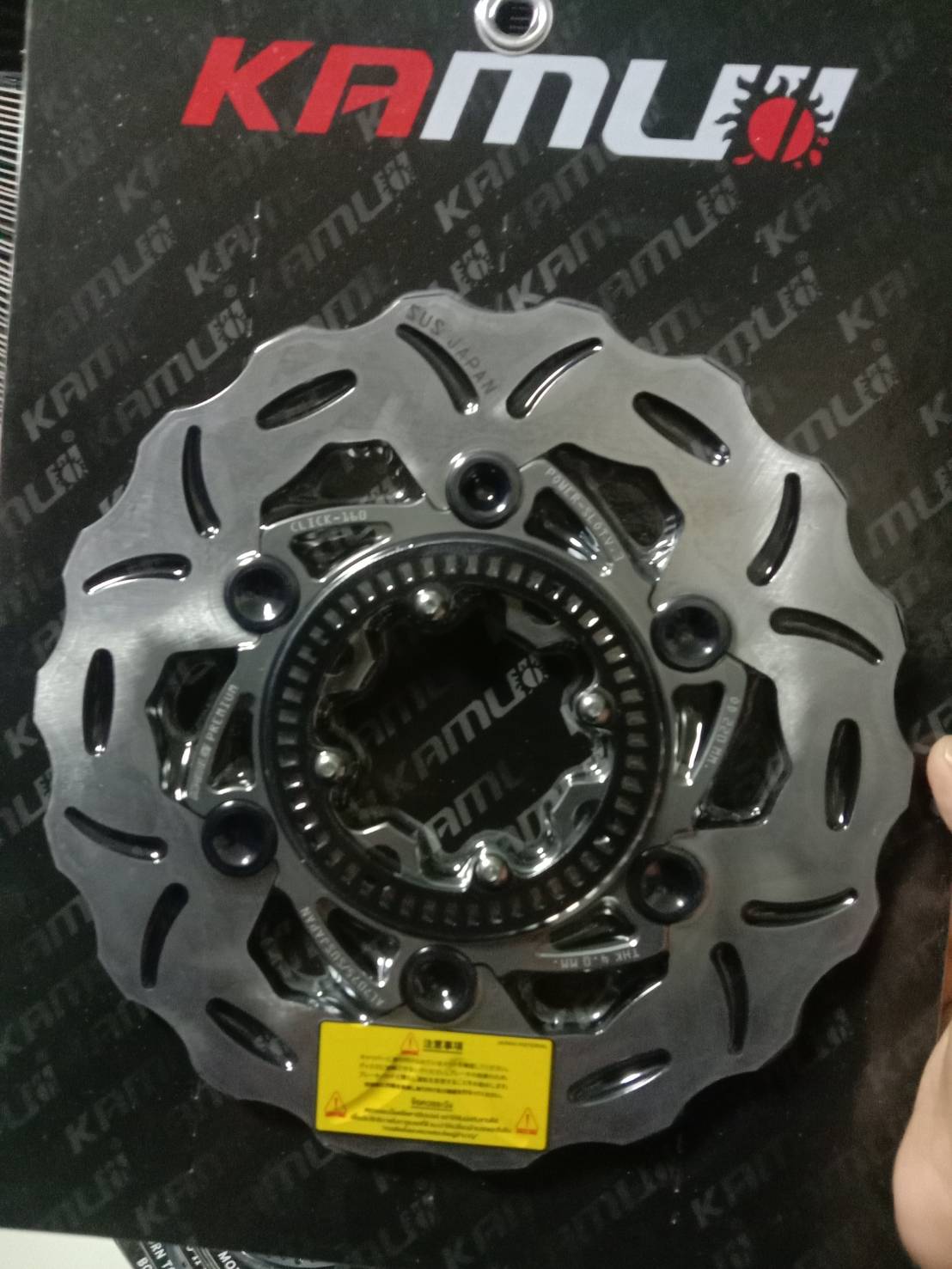 -จาน CLick160-Abs/220 มิลหยักv3-กลมv2 สำหลับใส่กับโช้คแต่ง Giorno รุ่นAbs ราคาขาย 3,300 บาท