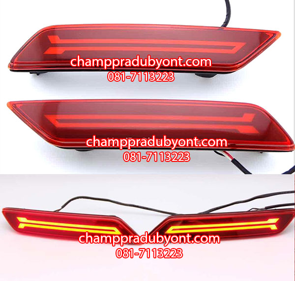 ไฟทับทิมกันชนท้าย HONDA CITY 2017-2018 แดง LED (V.2)