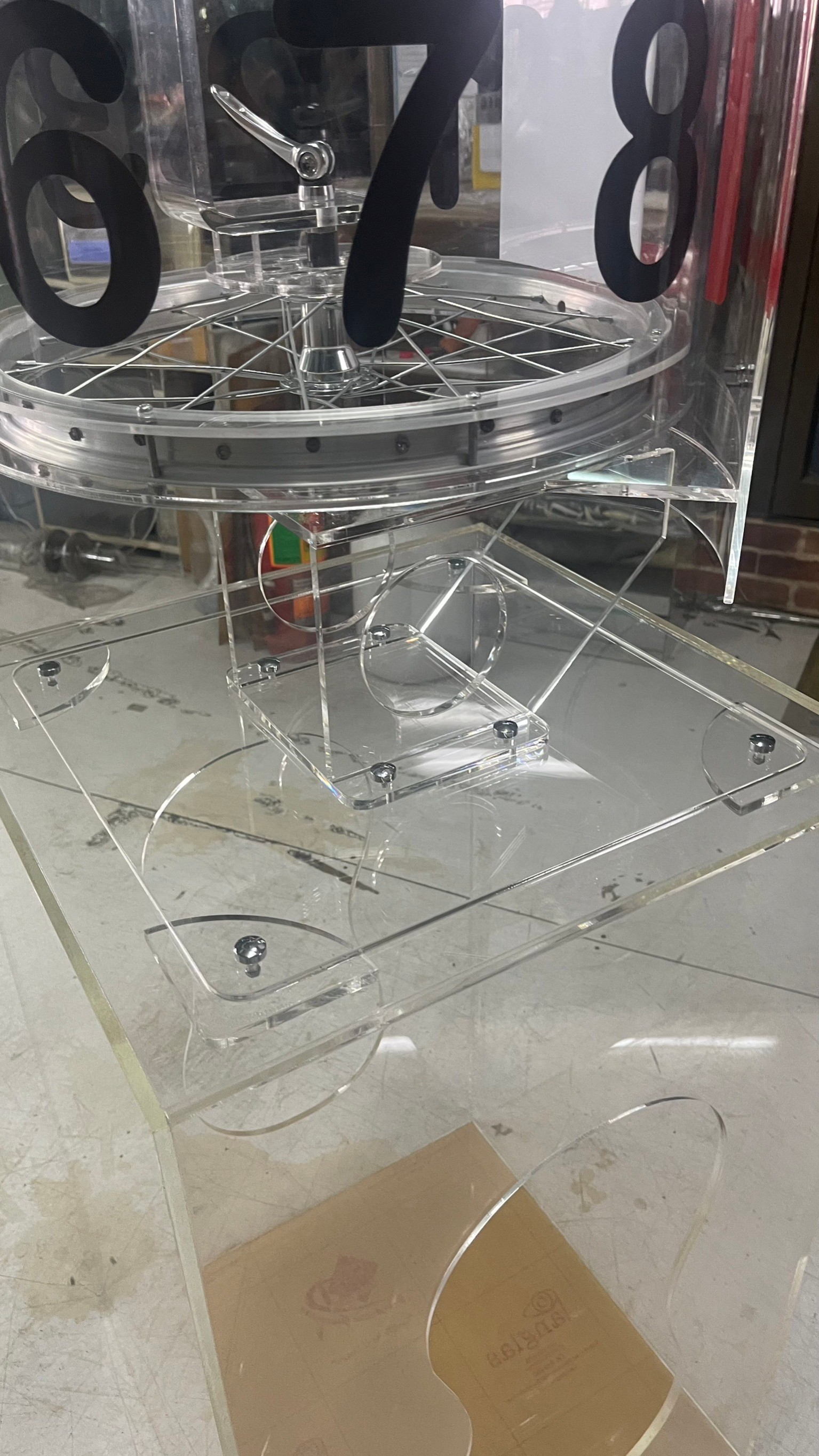 เครื่องออกรางวัล วงล้อหมุน (0-9) หรือ อุปกรณ์ออกเลขรางวัล