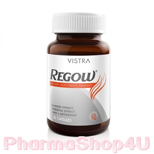 Vistra Regow 30เม็ด วิสทร้า รีโกว์ (ผลิตภัณฑ์เสริมอาหารสำหรับดูแลเส้นผม)