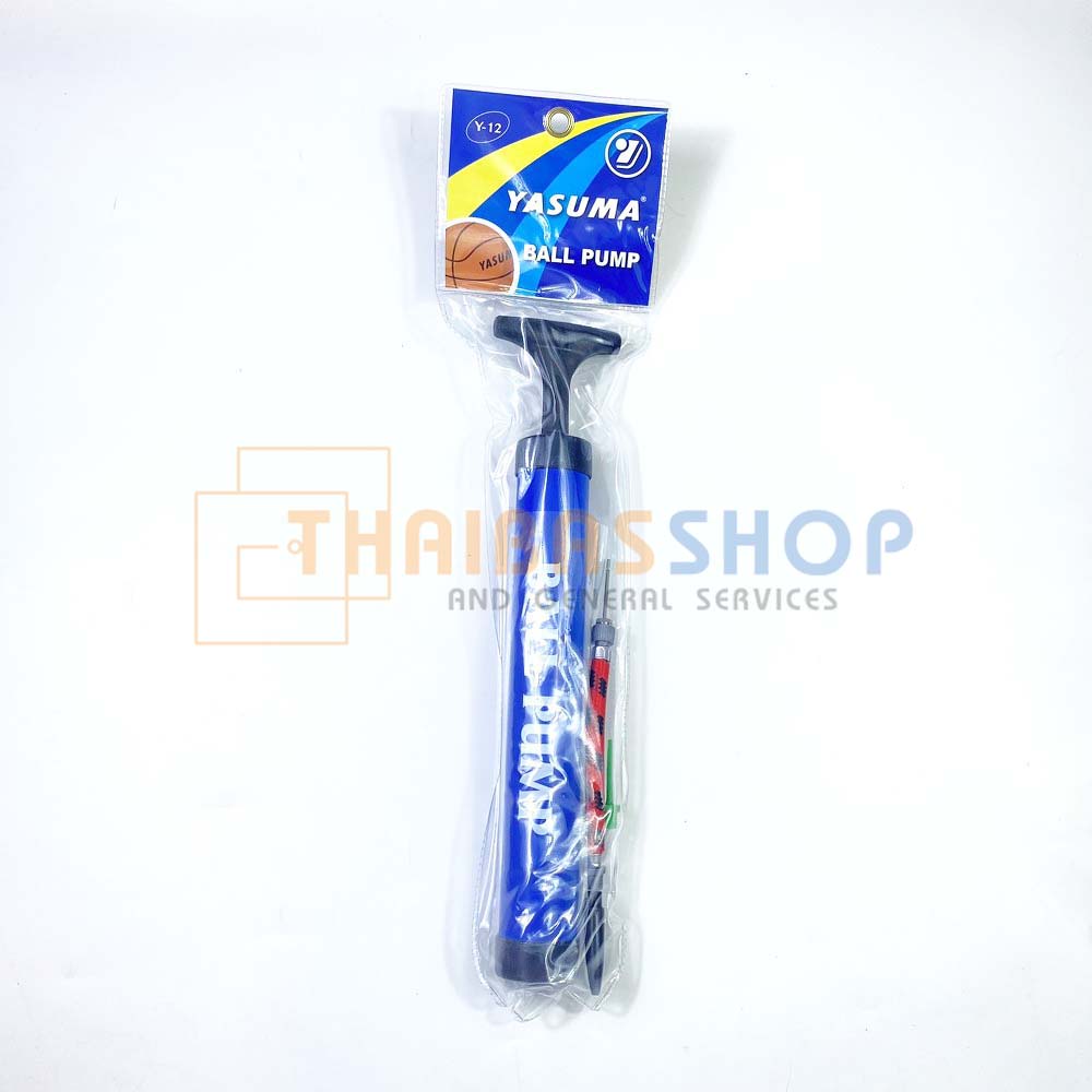 ที่สูบมือ สูบลม สูบมือ ที่เติมลม แบบพกพา พร้อมสายและเข็มเติมลม 3 แบบ Yasuma