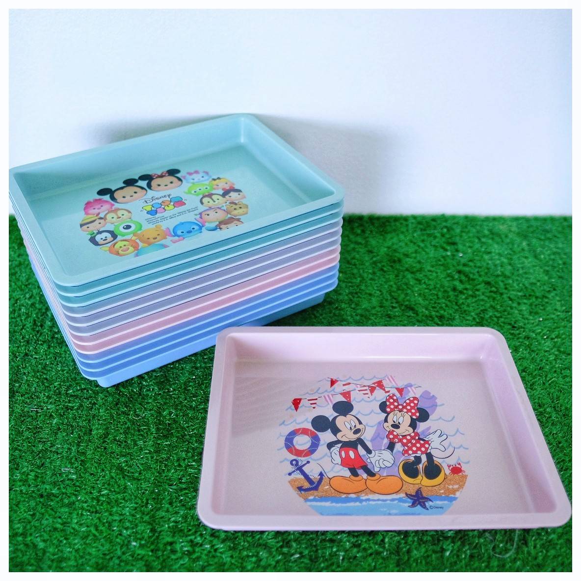 111-1-7 ถาดเหลี่ยม-สี ลาย Disney