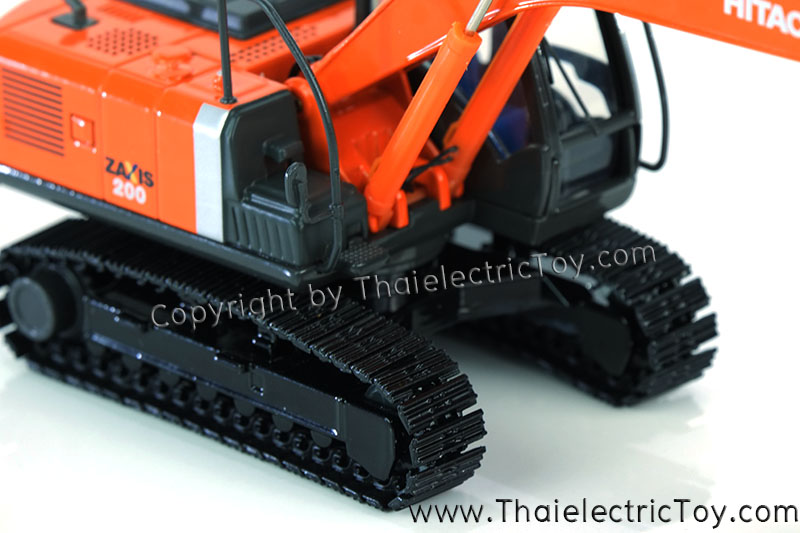 โมเดลรถแบคโฮ Hitachi Zaxis 200 วัสดุเป็นเหล็กทั้งคัน ขนาด 1:50 รายละเอียดสมจริง