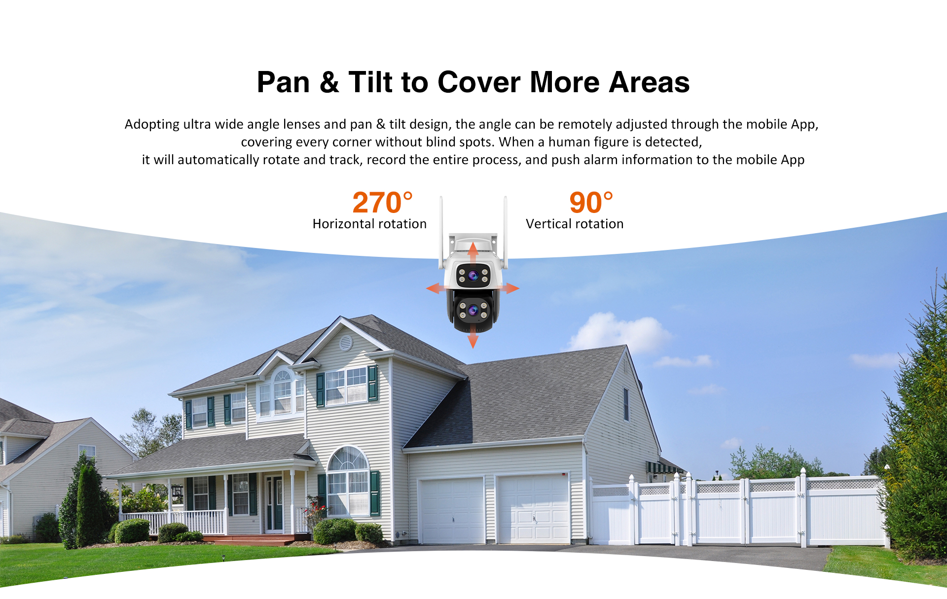 Vstarcam C622DR กล้องวงจรปิดระบบ IP WIFI 1+1 MP กล้องเลนส์คู่ Color Night Vision มีไมค์และลำโพงในตัว ติดตั้งภายนอกได้ BY BILLIONAIRE SECURETECH C622DR