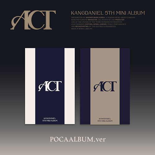 [PRE-ORDER] KANG DANIEL - 5th Mini Album "ACT" (POCA Album)