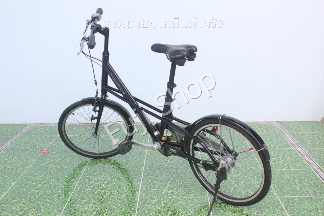 จักรยานญี่ปุ่น - ล้อ 20 นิ้ว - มีเกียร์ - อลูมิเนียม - Bridgestone Mariposa Mini- สีดำ [จักรยานมือสอง]