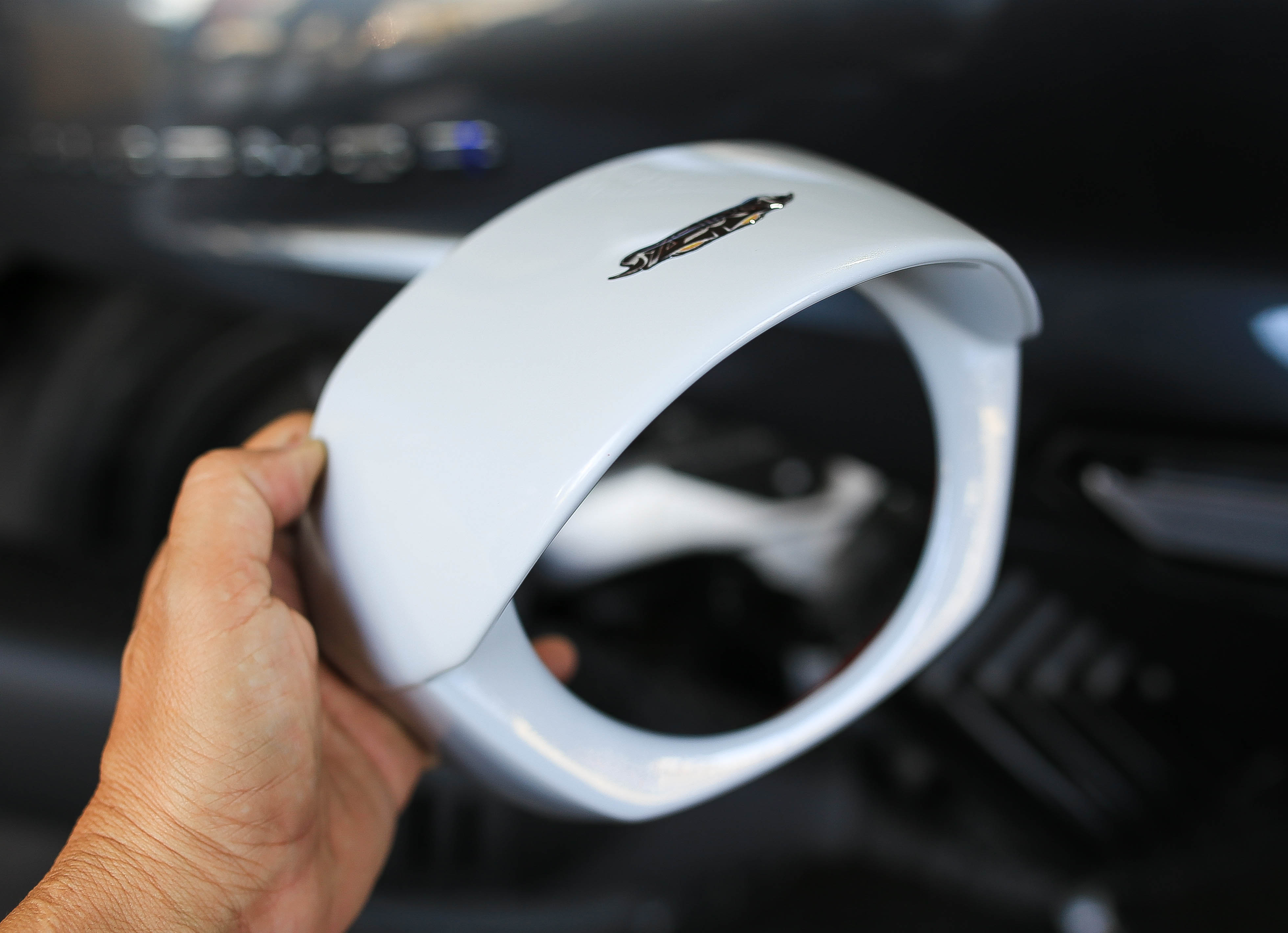 ครอบไฟหน้า Asura Giorno+ (แก๊ปไฟหน้า) สีขาว ดำด้าน ดำเงา ราคา1100